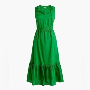 J Crew Factory Tie Front Midi Dress Sz 14